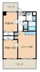 センターコート博多駅南 - 所在階***階の間取り図 10065