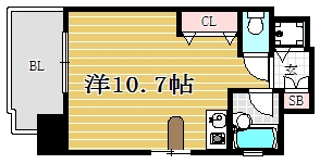 イトーピア天神東1106号室-間取り