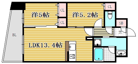 アクロス天神センタープラザ1007号室-間取り