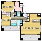 アスエリア大濠公園 - 所在階 の間取り図