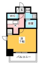 アンプルールベトンカルティエ - 所在階 の間取り図