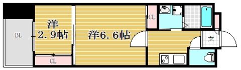 グランパーク県庁前202号室-間取り