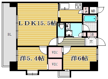 ラフレシーサ博多駅南Ⅲ301号室-間取り