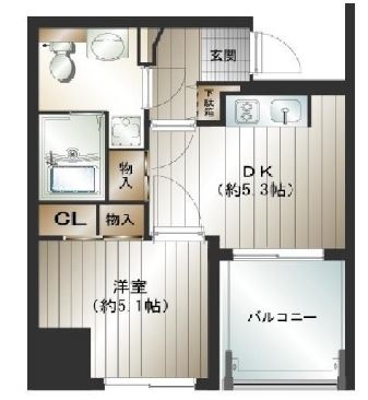 グランドサヴォイ701号室-間取り