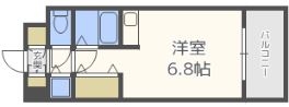 アルテハイム博多602号室-間取り