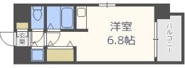 アルテハイム博多603号室-間取り