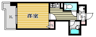 ライオンズマンション県庁前804号室-間取り