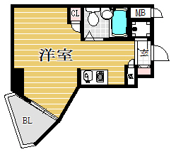 天神エクセル12210号室-間取り