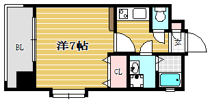 エンクレスト博多311号室-間取り