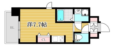 アルファシオリエンソ701号室-間取り