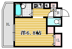 ロマネスク西公園第3207号室-間取り