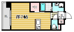 アルファシオディクレイヴ1313号室-間取り