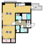 ステイツ天神東 - 所在階 の間取り図