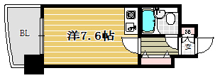 ステイタスマンション博多駅前1003号室-間取り