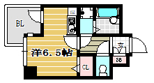 フレックス博多V406号室-間取り