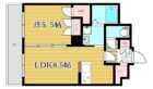 エクセラ大濠公園西 - 所在階***階の間取り図 11481