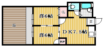 アーバン和白103号室-間取り