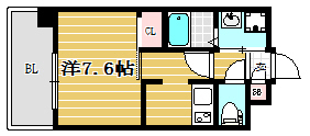 アルファシオフリード905号室-間取り