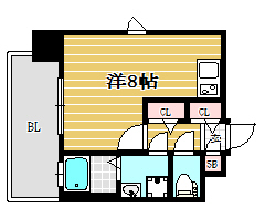 アルファシオリエンソ1108号室-間取り