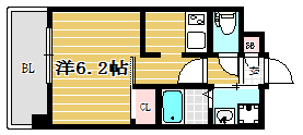 アルファシオフリード504号室-間取り