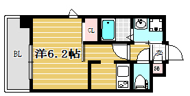 アルファシオフリード901号室-間取り