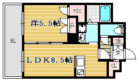 エクセラ大濠公園西 - 所在階***階の間取り図 48002