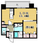 エグゼ博多コンドミニアム - 所在階 の間取り図