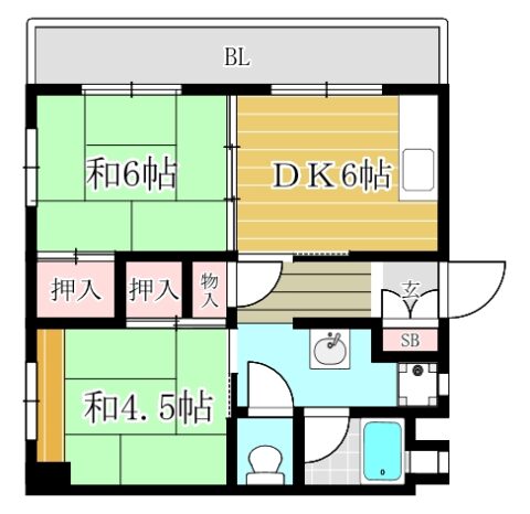 ハイツありの実405号室-間取り