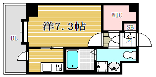 t-smart博多オーケストラ通り302号室-間取り