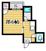 スカイハイツ大橋31103号室-間取り