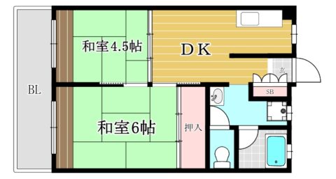 ハイツありの実302号室-間取り