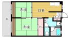 ハイツありの実 - 所在階3階の間取り図 48048