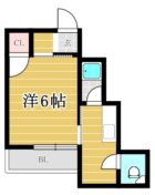 スカイハイツ大橋31 - 所在階 の間取り図