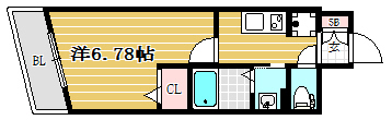 アネシスTJ602号室-間取り