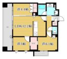 クリオ渡辺通アーバンマークス - 所在階4階の間取り図 48064