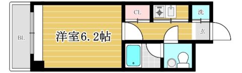 エステートモア博多アペックス607号室-間取り