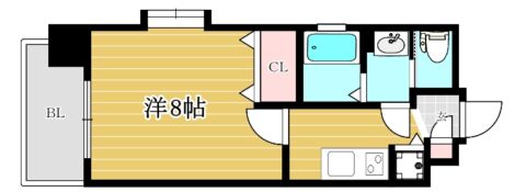 ピュアドーム箱崎アネックス601号室-間取り