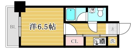 エステートモア白金Ⅱ411号室-間取り