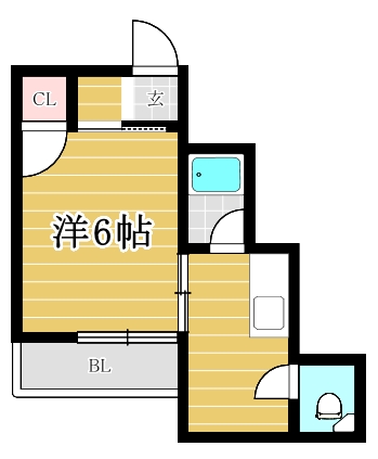 スカイハイツ大橋32102号室-間取り