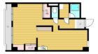 シャンボール大名A棟 - 所在階 の間取り図