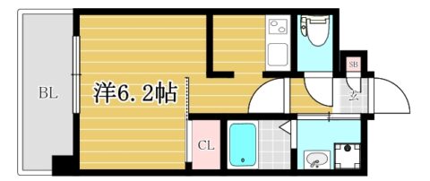 アルファシオフリード502号室-間取り