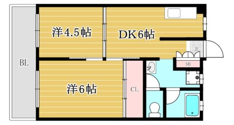 ハイツありの実402号室-間取り