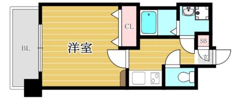 エンクレスト博多駅前Ⅲ405号室-間取り