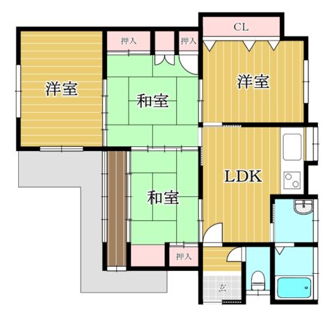 大野城市仲畑戸建000号室-間取り