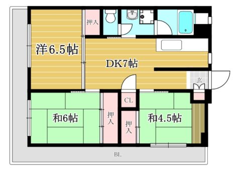 ハイツありの実304号室-間取り