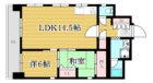 朝日プラザ天神 - 所在階6階の間取り図 48139