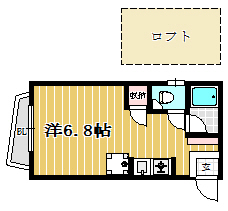 ピナクル77102号室-間取り