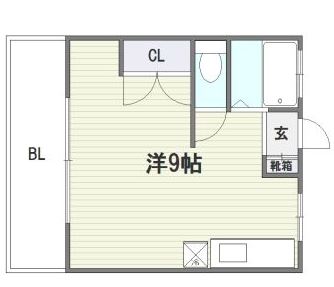 コーポみづほ101号室-間取り