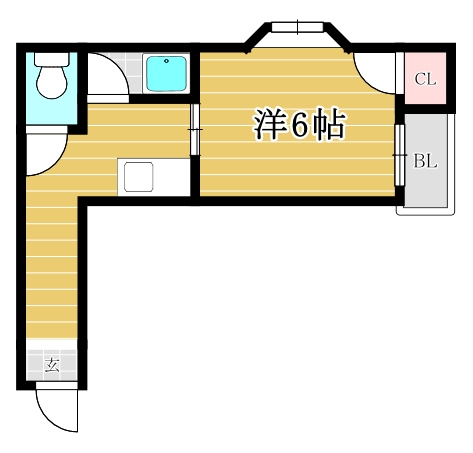 スカイハイツ大橋31203号室-間取り