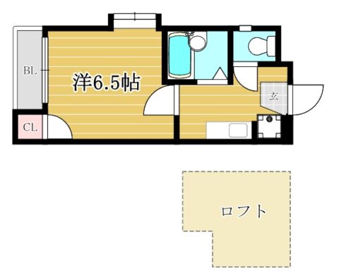 アミ薬院101号室-間取り